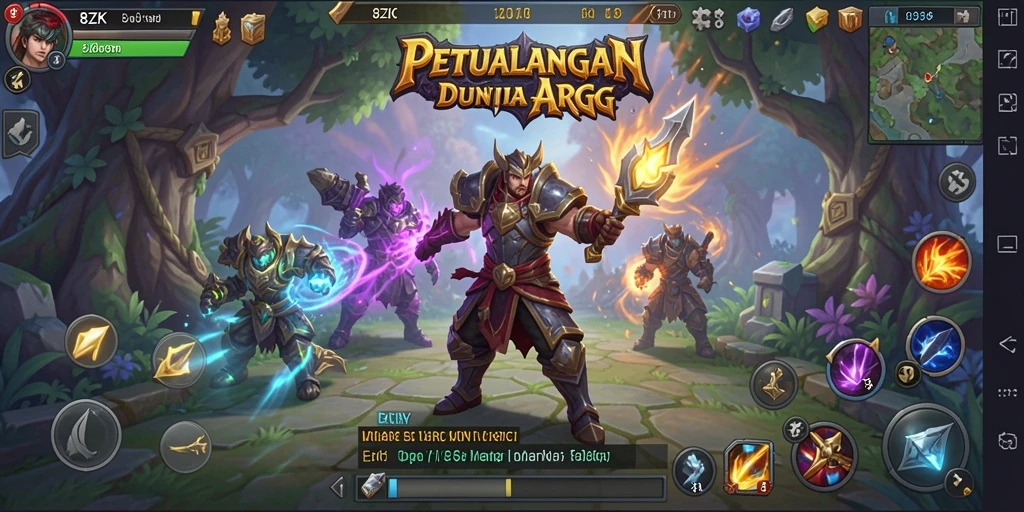 Tampilan gameplay menegangkan dari petualangan ARPG di 8ZK.