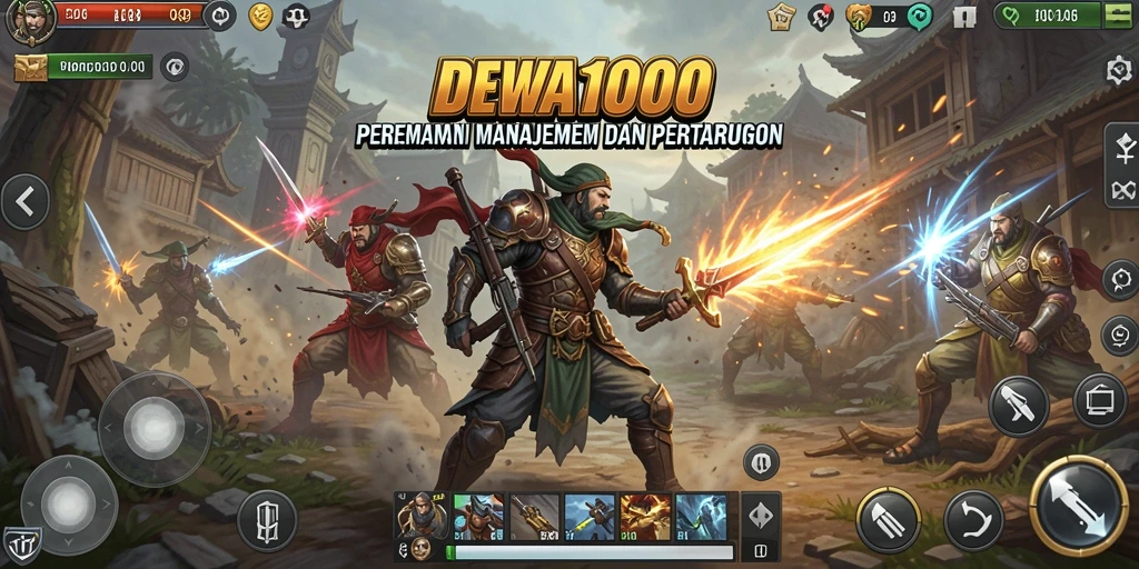 Tampilan gameplay yang seru dan strategi mendalam dari DEWA1000.
