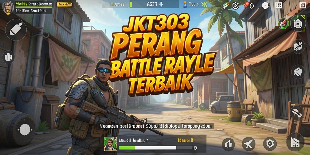 Tampilan gameplay seru di JKT303 dengan aksi Battle Royale dinamis.