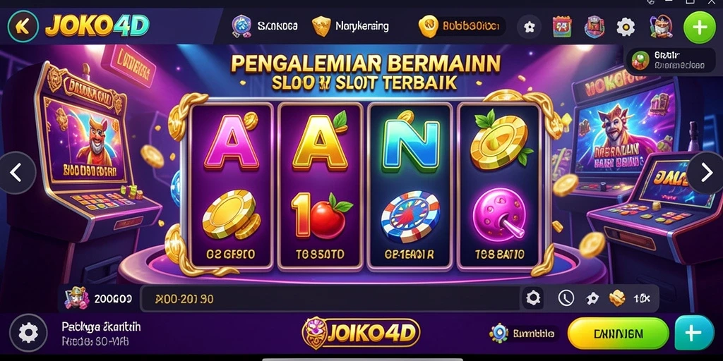 Screenshot menunjukkan tampilan menarik dari gameplay Slot di JOKO4D.