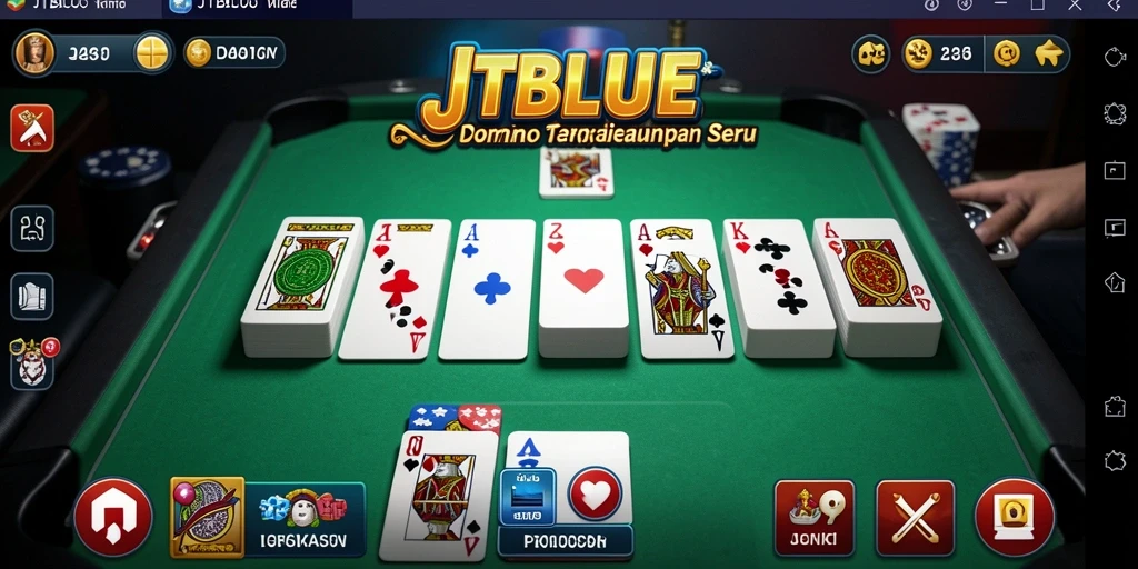 Menampilkan gameplay seru dan interaksi pemain dalam JTBLUE.