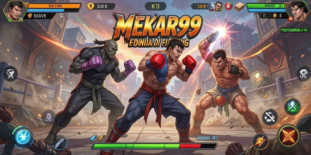 Tampilan screenshot MEKAR99 dengan aksi pertarungan yang menegangkan.