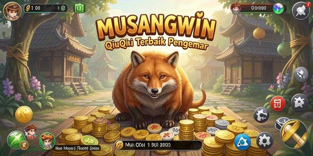 Gameplay seru QiuQiu di MUSANGWIN yang penuh strategi.